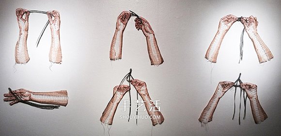 用线创作雕塑装置 彷彿一吹即散的“线画”  -  www.shouyihuo.com