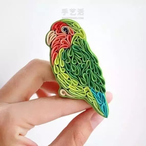 宛如精美衍纸！俄罗斯姑娘的迷人软陶动物作品 -  www.shouyihuo.com