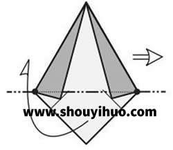 折纸基础教程：3种方法让你做出等边三角形纸 -  www.shouyihuo.com