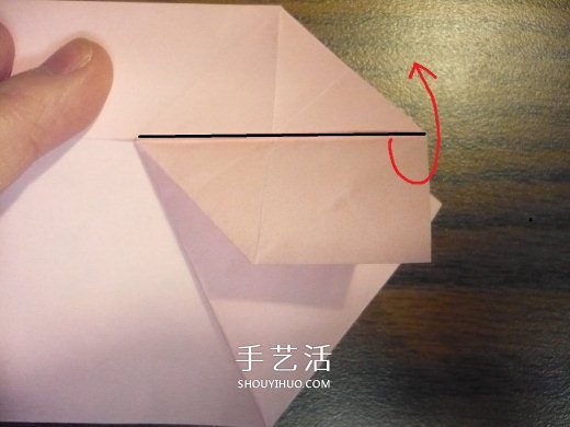 心形礼品盒折纸方法 带盖爱心盒子怎么折图解 -  www.shouyihuo.com