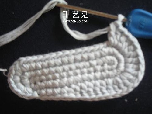 宝宝保暖毛线鞋的编法 手工编织婴儿鞋图解 -  www.shouyihuo.com
