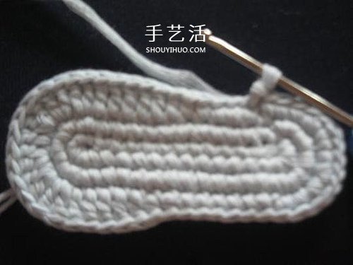 宝宝保暖毛线鞋的编法 手工编织婴儿鞋图解 -  www.shouyihuo.com