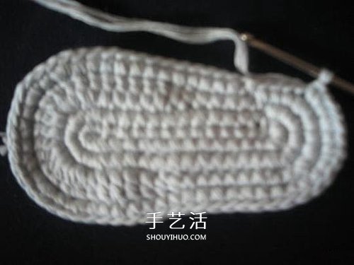 宝宝保暖毛线鞋的编法 手工编织婴儿鞋图解 -  www.shouyihuo.com