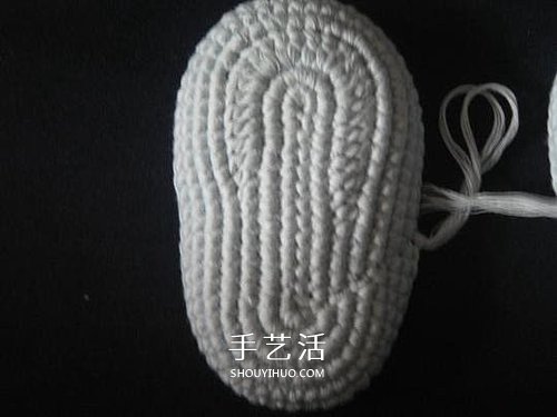 宝宝保暖毛线鞋的编法 手工编织婴儿鞋图解 -  www.shouyihuo.com