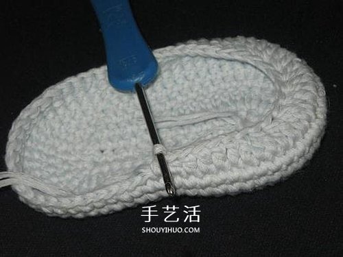 宝宝保暖毛线鞋的编法 手工编织婴儿鞋图解 -  www.shouyihuo.com