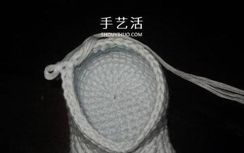 宝宝保暖毛线鞋的编法 手工编织婴儿鞋图解 -  www.shouyihuo.com