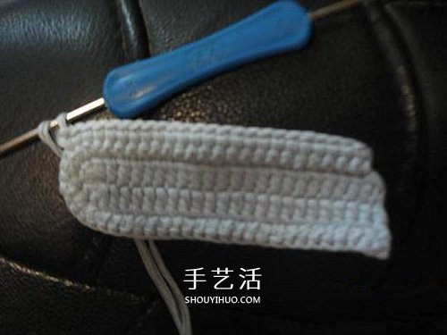 宝宝保暖毛线鞋的编法 手工编织婴儿鞋图解 -  www.shouyihuo.com