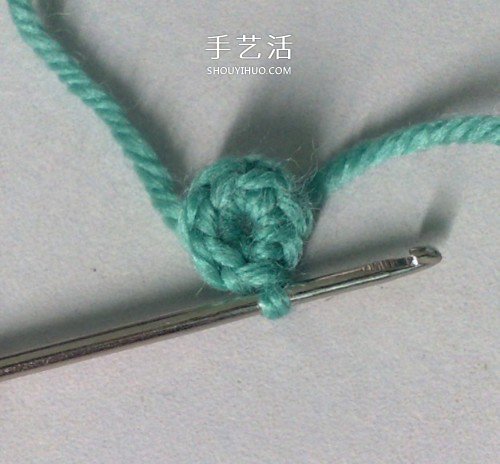 带提手收纳篮的编织方法 钩针编织毛线小篮子 -  www.shouyihuo.com