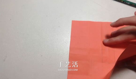 怎么折纸月季花的方法 手工月季花的折法图解 -  www.shouyihuo.com