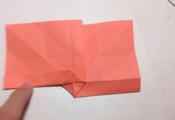 怎么折纸月季花的方法 手工月季花的折法图解 -  www.shouyihuo.com