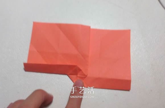 怎么折纸月季花的方法 手工月季花的折法图解 -  www.shouyihuo.com