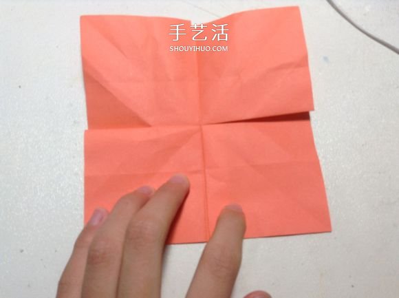 怎么折纸月季花的方法 手工月季花的折法图解 -  www.shouyihuo.com