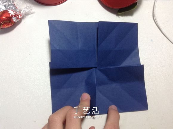 怎么折纸月季花的方法 手工月季花的折法图解 -  www.shouyihuo.com