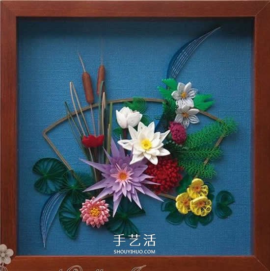 简直美炸了！手工立体卷纸花作品图片大全 -  www.shouyihuo.com