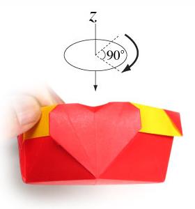 带爱心纸盒子的折法 有四个心形收纳盒的折法 -  www.shouyihuo.com