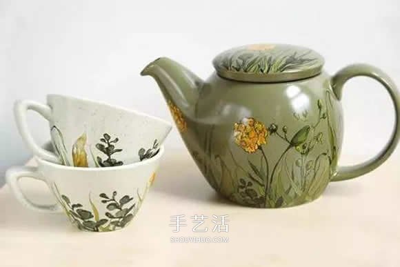 她们把家里的杯碟画成画 将每一天都过成诗！ -  www.shouyihuo.com