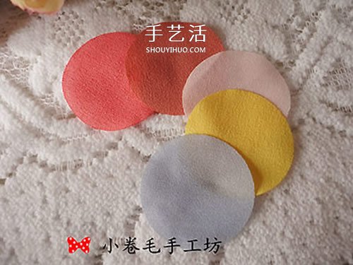 雪纺布手工制作小清新蝴蝶结花朵饰品图解 -  www.shouyihuo.com