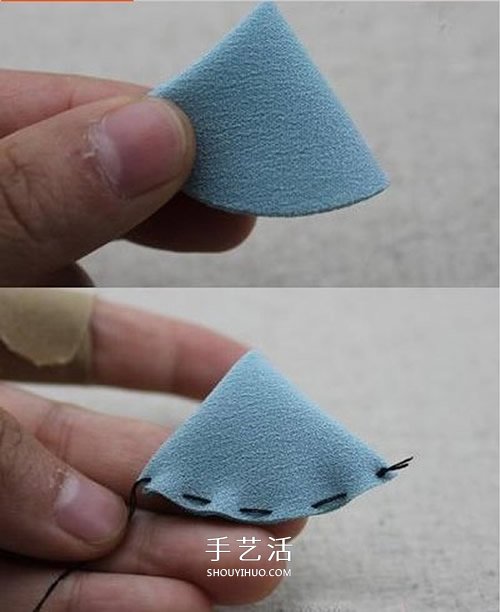 雪纺布手工制作小清新蝴蝶结花朵饰品图解 -  www.shouyihuo.com