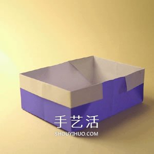 最简单纸盒的折法图解 收纳、装垃圾都用它！ -  www.shouyihuo.com