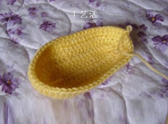 婴儿毛线保暖鞋子的织法 单色就已经很好看！ -  www.shouyihuo.com