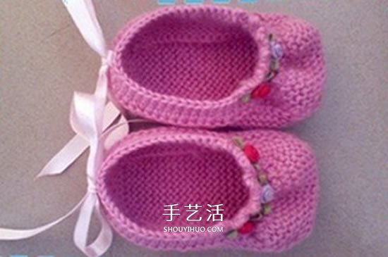 怎么用棒针编织婴儿鞋 手工可爱宝宝鞋的织法 -  www.shouyihuo.com