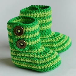 给脚踝也提供保暖!简洁好看宝宝毛线鞋织法