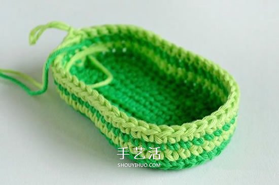 给脚踝也提供保暖！简洁好看宝宝毛线鞋织法 -  www.shouyihuo.com