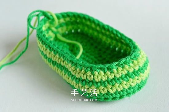 给脚踝也提供保暖！简洁好看宝宝毛线鞋织法 -  www.shouyihuo.com