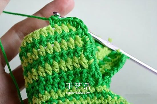 给脚踝也提供保暖！简洁好看宝宝毛线鞋织法 -  www.shouyihuo.com