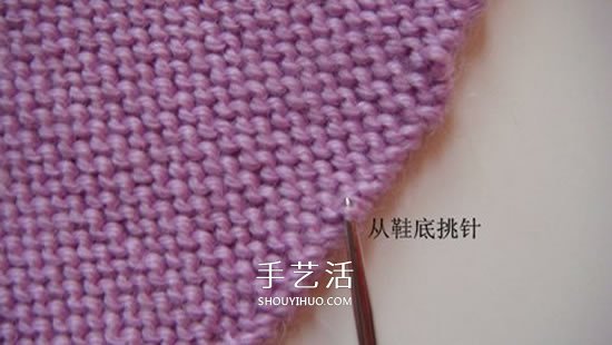 高鞋筒宝宝鞋子的织法 棒针编织婴儿保暖毛线鞋 -  www.shouyihuo.com