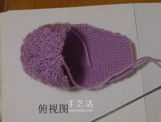 高鞋筒宝宝鞋子的织法 棒针编织婴儿保暖毛线鞋 -  www.shouyihuo.com
