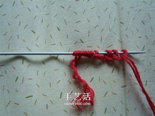 用棒针平针手工编织保暖拖鞋的方法图解 -  www.shouyihuo.com