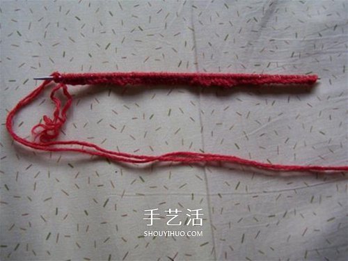 用棒针平针手工编织保暖拖鞋的方法图解 -  www.shouyihuo.com