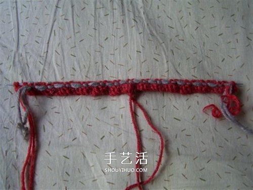 用棒针平针手工编织保暖拖鞋的方法图解 -  www.shouyihuo.com