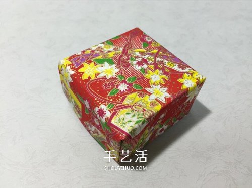 简单又好看的方形礼盒手工折纸图解教程 -  www.shouyihuo.com