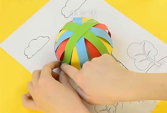 自制创意生日贺卡的方法 立体热气球卡片制作 -  www.shouyihuo.com