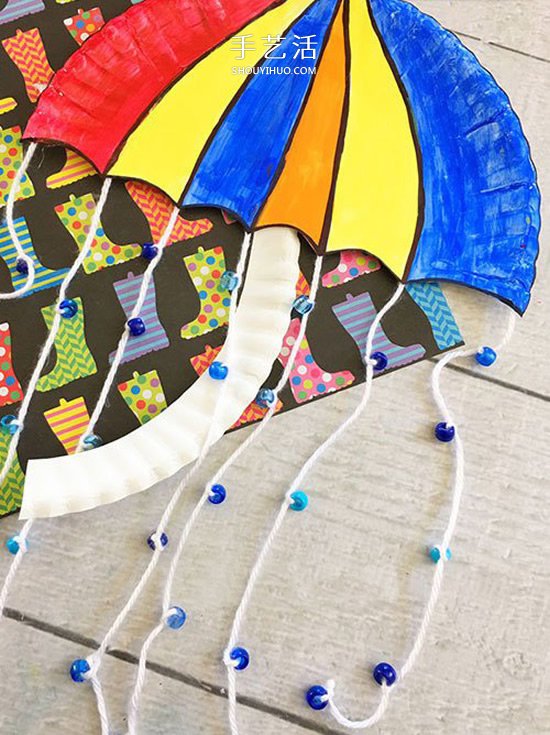 感谢为我遮风挡雨！母亲节雨伞风铃礼物制作 -  www.shouyihuo.com
