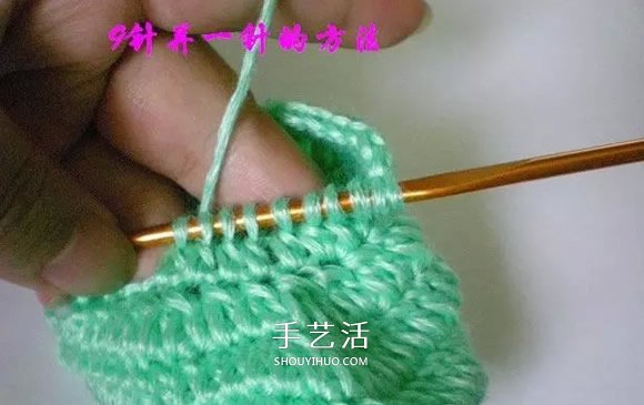 用钩织编织简单又漂亮婴儿鞋的方法步骤图 -  www.shouyihuo.com