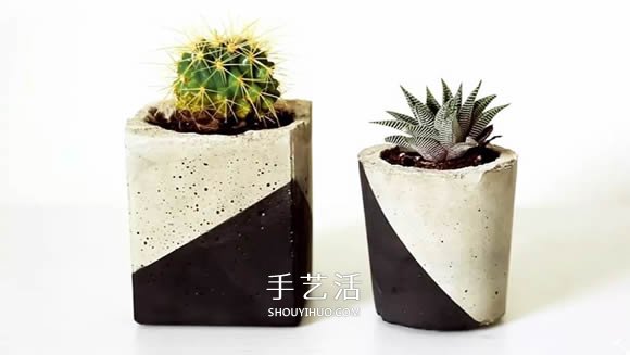 用水泥制作花盆的过程 简单还带有治愈效果！ -  www.shouyihuo.com