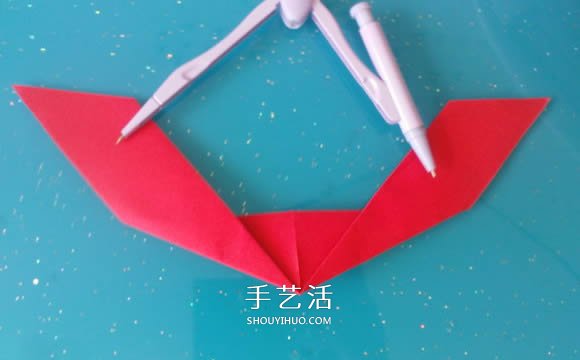 自带翅膀会飞的心 手工折爱心翅膀的折法图解 -  www.shouyihuo.com