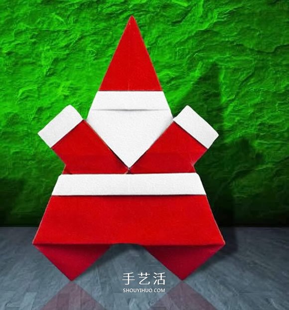 会跳舞的圣诞老人折纸图解 跟着一起跳起来！ -  www.shouyihuo.com