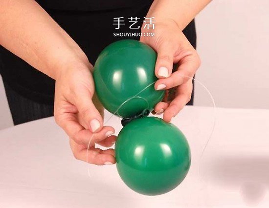 气球造型大树手工制作 植树节用气球做大树 -  www.shouyihuo.com