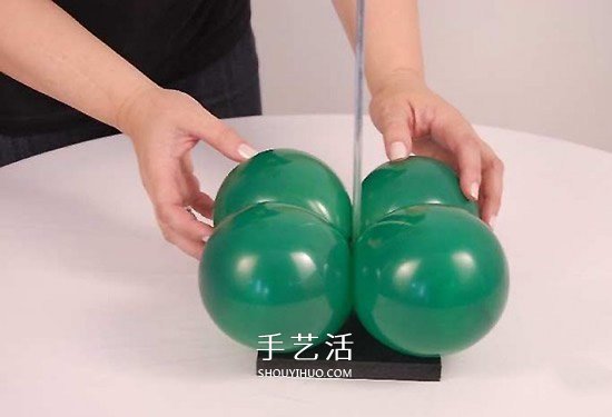 气球造型大树手工制作 植树节用气球做大树 -  www.shouyihuo.com