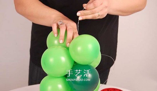 气球造型大树手工制作 植树节用气球做大树 -  www.shouyihuo.com
