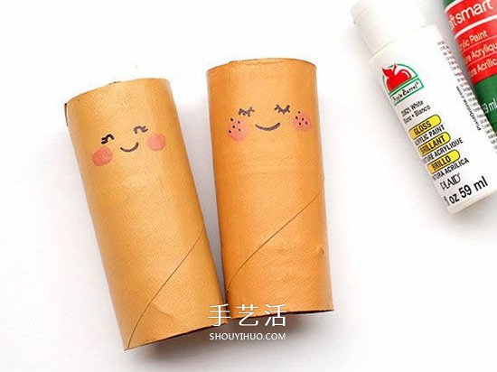 幼儿园人偶制作 用卷纸筒做超萌女孩美人鱼 -  www.shouyihuo.com