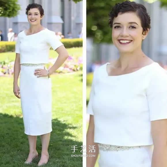 心灵手巧！爸爸的旧衬衫改造成女儿漂亮裙子 -  www.shouyihuo.com