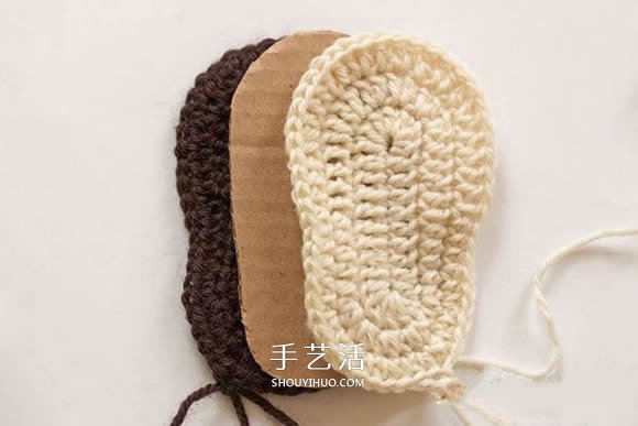 UGG风格宝宝鞋编织方法 钩针编织保暖婴儿鞋 -  www.shouyihuo.com