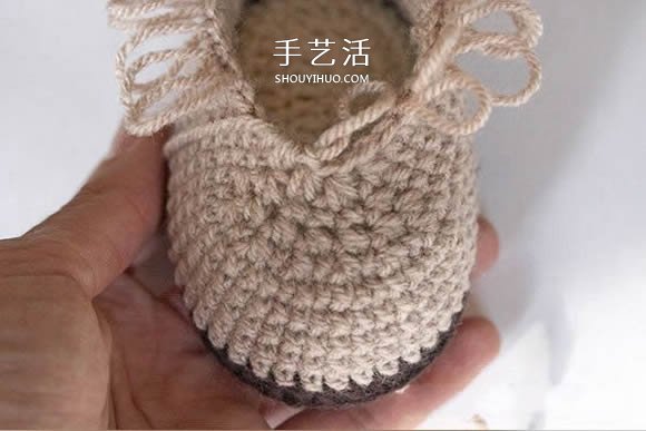 UGG风格宝宝鞋编织方法 钩针编织保暖婴儿鞋 -  www.shouyihuo.com