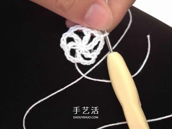 毛线收纳篮怎么编织 钩针编织圆形收纳筐图解 -  www.shouyihuo.com