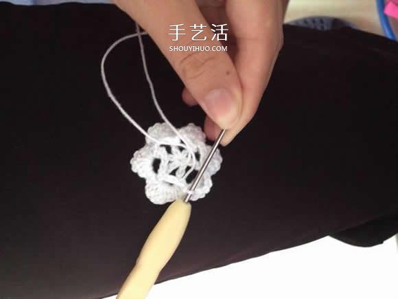 毛线收纳篮怎么编织 钩针编织圆形收纳筐图解 -  www.shouyihuo.com